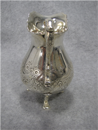 Floral Cross Hatching Sterling 4 1/4" Creamer  (Tiffany & Co, #4531) 