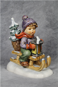 RIDE INTO CHRISTMAS 5-3/4 inch Figurine  (Hummel 396/I, TMK 6)