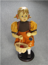 SCHOOL GIRL 13-1/2 inch Porcelain Doll 125TH Anniversary #521 (Hummel 81, 1996)