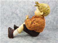UMBRELLA BOY 8-1/2 inch Porcelain Doll (Hummel 518, TMK 6, 1989)
