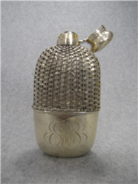 Basket Weaved 1/16 Pint Sterling & Glass 5 1/4" Decanter (Gorham 20th Century)