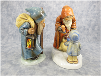ST. NICHOLAS' DAY & KNECHT RUPRECHT 6 inch Figurine Set (Hummel 2012 & 473, TMK 7)