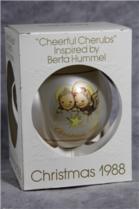 CHEERFUL CHERUBS 3" Berta Hummel Ornament 15th Limited Edition (Schmid, 1988)