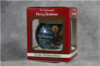1986 Hummel MERRY CHRISTMAS Goebel Glass Ornament (Annual Edition)