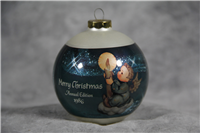 1986 Hummel MERRY CHRISTMAS Goebel Glass Ornament (Annual Edition)