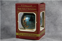 1983 Hummel RIDE INTO CHRISTMAS Goebel Glass Ornament (1st Annual Edition 1983)