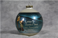 1984 Hummel LETTER TO SANTA CLAUS Goebel Glass Ornament (2nd Annual Edition 1984)