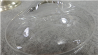 Wheat Pattern Etched Glass 7" Lidded Candy Dish with Weighted Sterling Base (Duchin Creation)