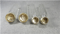 Cherub Sterling 4 Piece Vanity Glass Bottle Set  (Neal Brothers, 1901) 