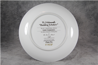 Hummel BUDDING SCHOLARS Limited Edition 8" Plate 23kt Gold Trim  (Danbury Mint)