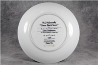 Hummel COME BACK SOON Limited Edition 8-1/8" Plate 23kt Gold Trim (Danbury Mint)