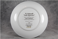 Hummel LITTLE MUSICIANS Limited Edition 8-1/8" Plate 23kt Gold Trim (Danbury Mint)