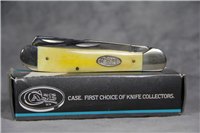 1987 CASE XX USA 3 Dot 01919 Y0200 SS Smooth Yellow Bone Copperhead Trapper Pocket Knife