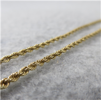 21 Inch 14KT Gold Rope Chain  (11.3 grams)