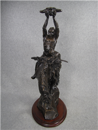 Buck McCain's PRAYER TO THE HEALING SPIRIT 16.5" Bronze Sculpture (Franklin Mint, 1988)