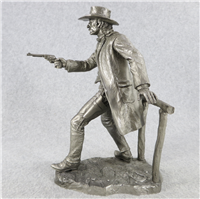 Jim Ponter's THE GUNFIGHTER Pewter Westerners Series Sculpture (Franklin Mint, 1979)