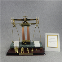 150th Anniversary California Gold Rush Assayers Scale Balance w/ Weights (Franklin Mint)
