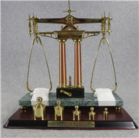 150th Anniversary California Gold Rush Assayers Scale Balance w/ Weights (Franklin Mint)