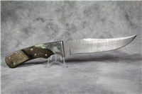 RIGID RG-27 Fixed Blade Bowie Hunting Knife with Deer & Woods Etching
