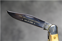 1992 ABCA Ltd Ed Knife Set CASE XX USA Copperhead Trapper + QUEEN Schatt & Morgan Stag Stockman