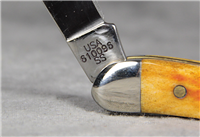 2013 CASE XX 12832 - 610096 SS Orange Peel Bone Tiny Toothpick Knife