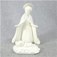 White Glaze 6-1/2 inch MARY & BABY JESUS Nativity Figurines (Hummel 214A, TMK 4)
