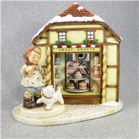 Special Edition CHRISTMAS TREAT 4-1/2 inch Figurine + BAKERY DISPLAY Hummelscape 1140-D (Hummel  2264, TMK 8)