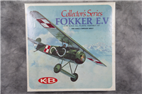 Vintage Collector's Series FOKKER E.V 1/48 Plastic Airplane Model Kit  (K & B 1135-170, 1972)