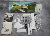 Vintage WWI ALBATROSS 1/4" Scale Plastic Airplane Model Kit  (Aurora 142-98, 1963)