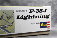 Vintage LOCKHEED P-38J LIGHTNING 1/32 Plastic Model Kit (Revell H-280, 1970)