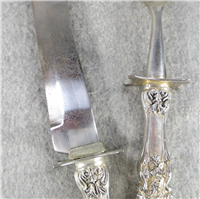 French Rose Silver Plated Carving Knife & Fork Set (F. B. Rogers, China)