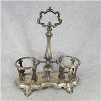 .813 Silver 10 x 9 inch Votive & Candlestick Holder with Handle