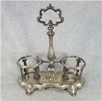 .813 Silver 10 x 9 inch Votive & Candlestick Holder with Handle