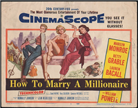 HOW TO MARRY A MILLIONAIRE  Original American Title Card  (20th Century Fox, 1953) 
