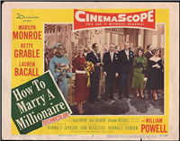 HOW TO MARRY A MILLIONAIRE  Original American Lobby Card # 7  (20th Century Fox, 1953) 