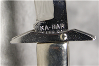 Rare KA-BAR Limited Edition Bone Swing Guard Knife w/ 14kt Gold Dogs Head Shield