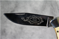 1986 KA-BAR CK86 Collectors Club Limited Ed. Stag Grizzly Folding Hunters Knife