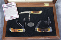 Rare 2008 CASE XX USA CA7166 Tony Bose Commemorative 3 Knife Set (1 of 500)