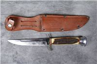 FRED MAC OVERLAND Stag Hunting Knife with Original Sheath