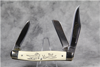 SCHRADE SCRIMSHAW SC-505 Setter & Pheasant Stockman Knife