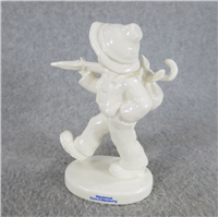 White Glazed GONE-A-WANDERING 4-1/2 inch Figurine  (Hummel 908, TMK 10)