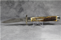 Bicentennial Commemorative "Making of the Flag 1776" Swing Guard Stag Knife