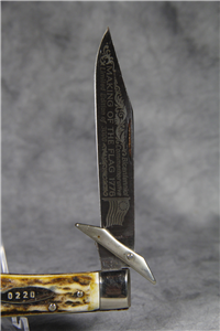 Bicentennial Commemorative "Making of the Flag 1776" Swing Guard Stag Knife