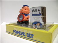 Limited Edition Popeye Clock and Lighter Set in Box  (Zippo, 1997)