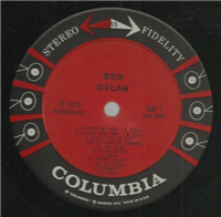 BOB DYLAN  Self Titled  (Columbia CS-8579, Stereo, 1962) 33-1/3 Record Album