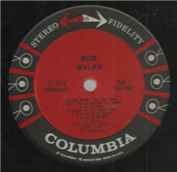 BOB DYLAN  Self Titled  (Columbia CS-8579, Stereo, 1962) 33-1/3 Record Album