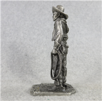 THE COWBOY 4.25" Fine Pewter People of Old West Series Statue (American Sculpture Society, 1976)