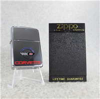LIVE THE LEGEND CORVETTE LOGO Polished Chrome Lighter (Zippo, 1995)  