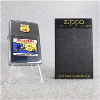 ROUTE 66 OKLAHOMA Polished Chrome Lighter (Zippo, 1992)  