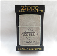 ZIPPO LOGO Street Antique Silver Plate Lighter (Zippo, 1995)  